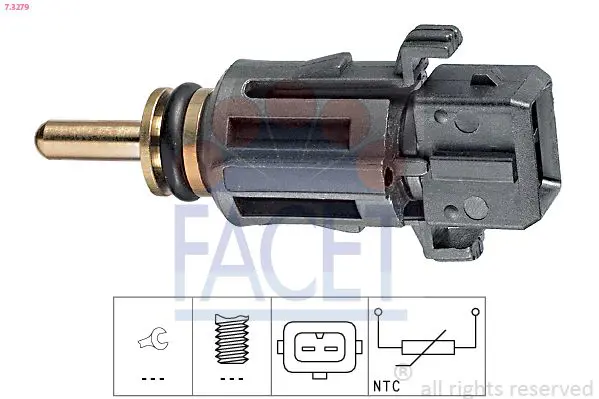 Handler.Part Sensor, coolant temperature FACET 73279 1