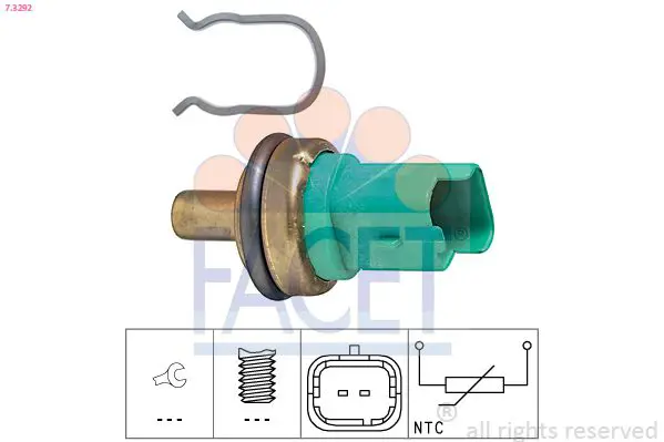 Handler.Part Sensor, coolant temperature FACET 73292 1