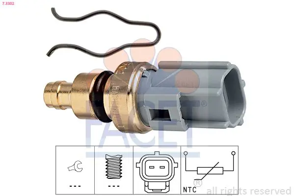 Handler.Part Sensor, coolant temperature FACET 73302 1