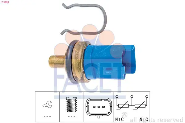 Handler.Part Sensor, coolant temperature FACET 73293 1