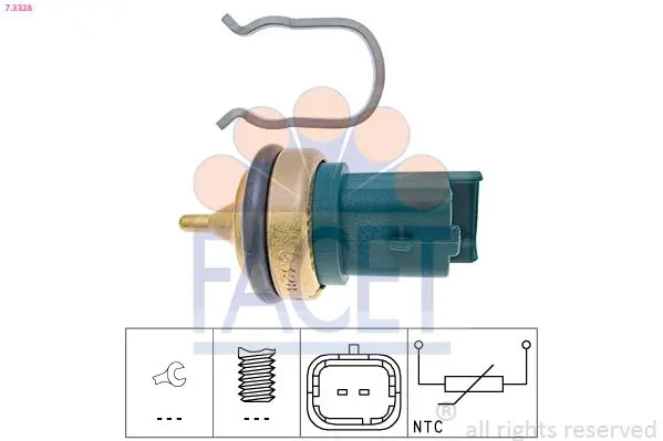 Handler.Part Sensor, coolant temperature FACET 73328 1