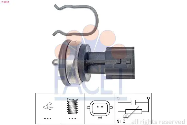 Handler.Part Sensor, coolant temperature FACET 73337 1