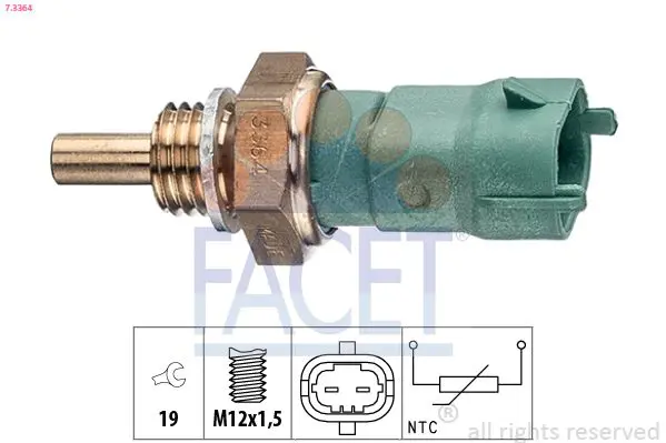 Handler.Part Sensor, fuel temperature FACET 73364 1