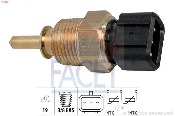 Handler.Part Sensor, coolant temperature FACET 73367 1