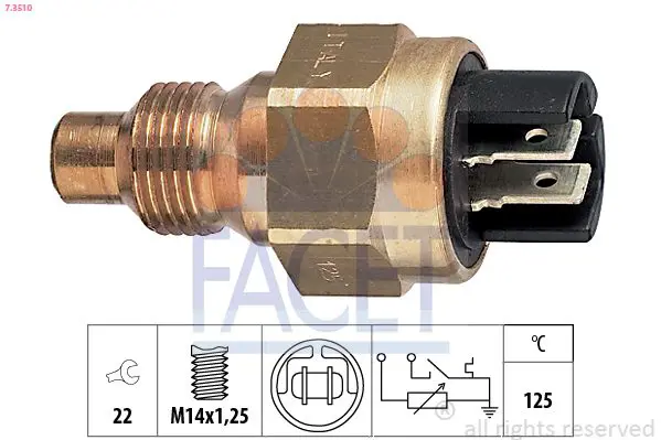 Handler.Part Sensor, coolant temperature FACET 73510 1