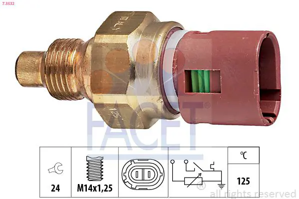 Handler.Part Sensor, coolant temperature FACET 73532 1