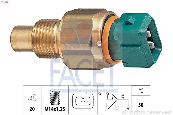 Handler.Part Sensor, coolant temperature FACET 73542 1