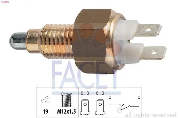 Handler.Part Switch, reverse light FACET 76009 1