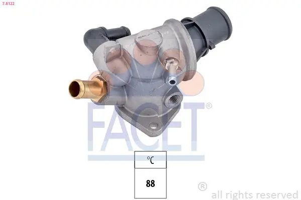 Handler.Part Thermostat, coolant FACET 78122 1