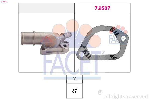 Handler.Part Thermostat, coolant FACET 78159 1