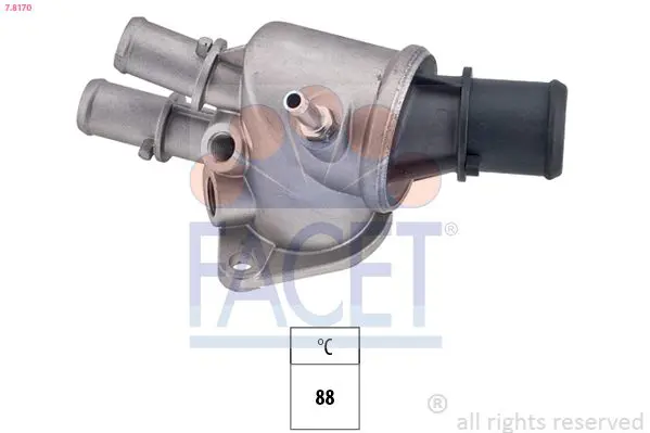 Handler.Part Thermostat, coolant FACET 78170 1