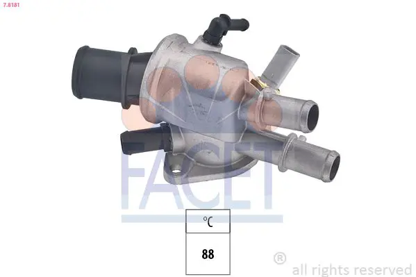 Handler.Part Thermostat, coolant FACET 78181 1