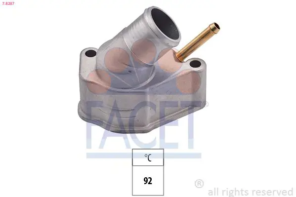 Handler.Part Thermostat, coolant FACET 78287 1