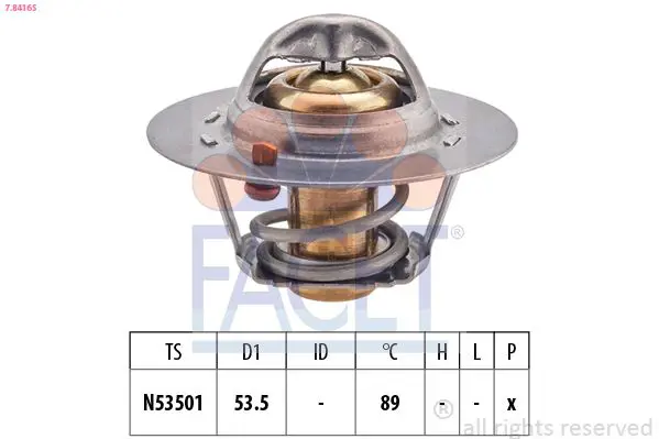 Handler.Part Thermostat, coolant FACET 78416S 1