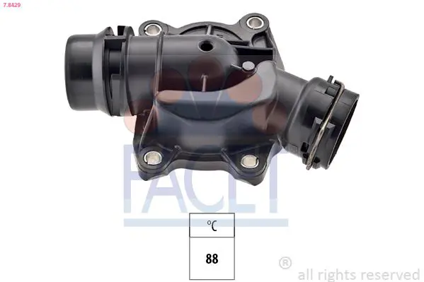 Handler.Part Thermostat, coolant FACET 78429 1