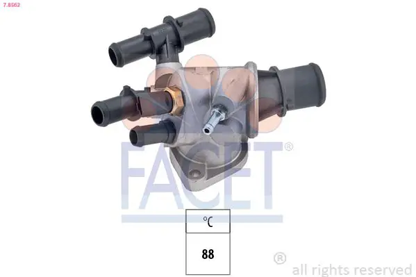 Handler.Part Thermostat, coolant FACET 78563 1