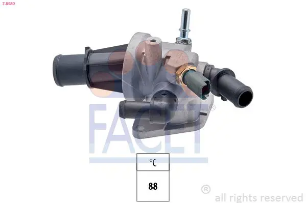 Handler.Part Thermostat, coolant FACET 78580 1