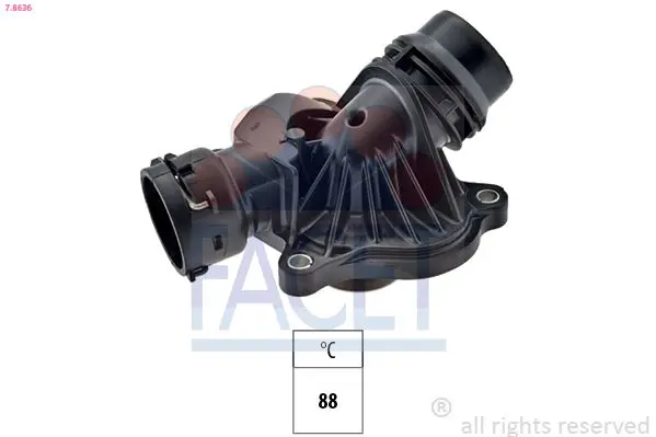 Handler.Part Thermostat, coolant FACET 78636 1