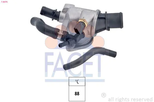 Handler.Part Thermostat, coolant FACET 78676 1