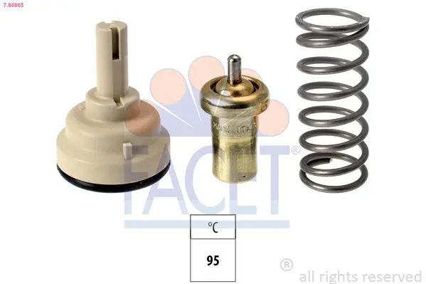 Handler.Part Thermostat, coolant FACET 78686S 1