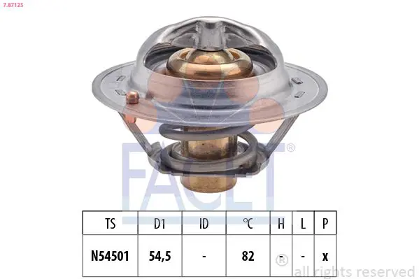 Handler.Part Thermostat, coolant FACET 78719 1