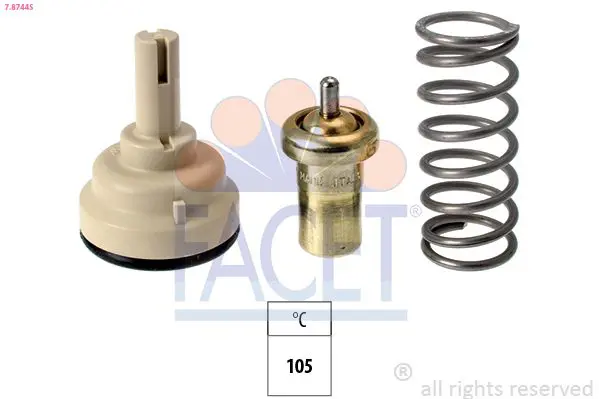 Handler.Part Thermostat, coolant FACET 78744S 1