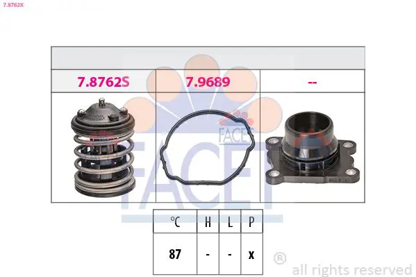 Handler.Part Thermostat, coolant FACET 78762K 1