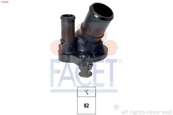 Handler.Part Thermostat, coolant FACET 78756 1