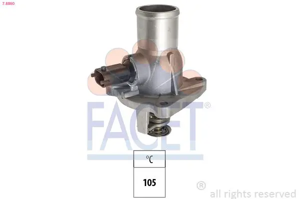 Handler.Part Thermostat, coolant FACET 78860 1