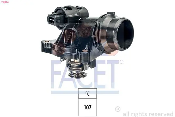 Handler.Part Thermostat, coolant FACET 78874 1