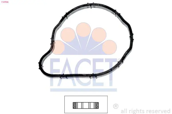 Handler.Part Gasket, thermostat FACET 79704 1