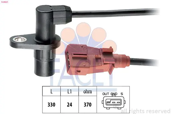 Handler.Part Sensor, crankshaft pulse FACET 90021 1