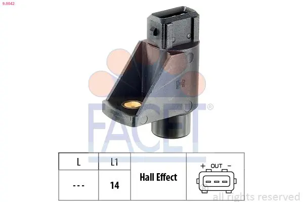 Handler.Part Sensor, camshaft position FACET 90042 1