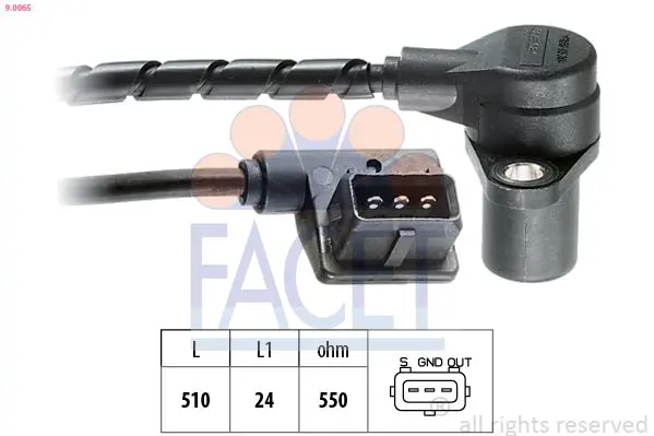 Handler.Part Pulse sensor, flywheel FACET 90065 1