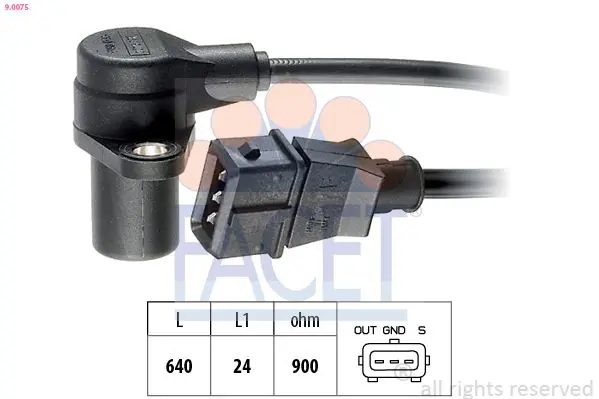 Handler.Part Pulse sensor, flywheel FACET 90075 1