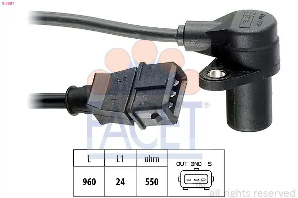 Handler.Part Pulse sensor, flywheel FACET 90087 1