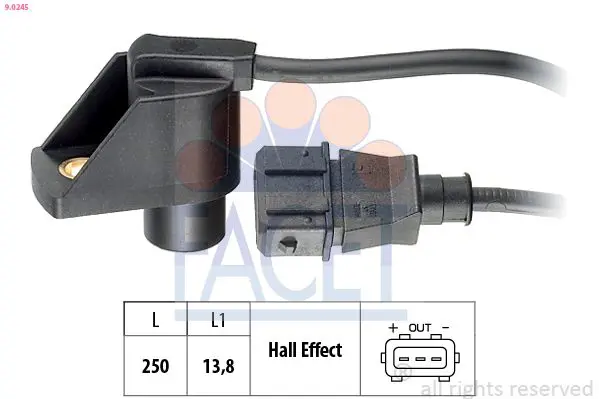 Handler.Part Sensor, camshaft position FACET 90245 1