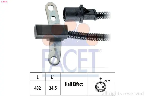 Handler.Part Pulse sensor, flywheel FACET 90253 1