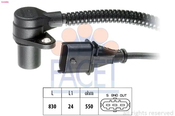 Handler.Part Pulse sensor, flywheel FACET 90266 1