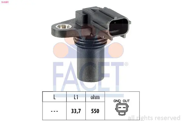 Handler.Part Sensor, camshaft position FACET 90281 1