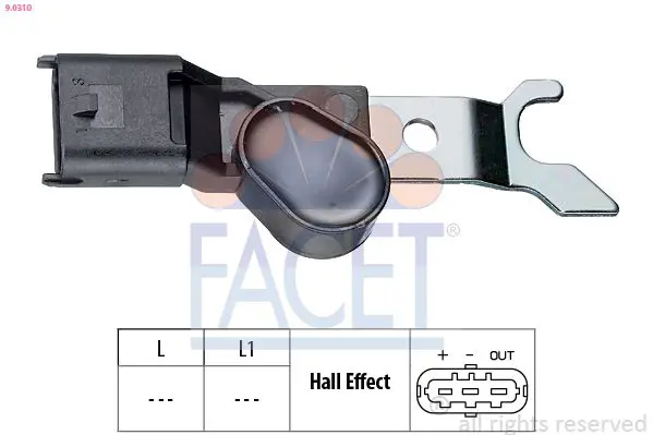 Handler.Part Sensor, camshaft position FACET 90310 1