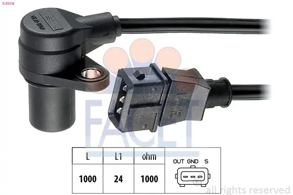 Handler.Part Pulse sensor, flywheel FACET 90318 1