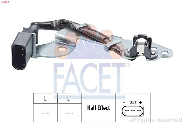 Handler.Part Sensor, camshaft position FACET 90367 1