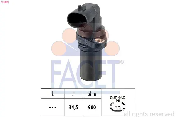 Handler.Part Pulse sensor, flywheel FACET 90389 1