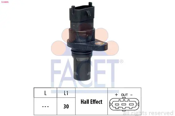 Handler.Part Sensor, camshaft position FACET 90466 1