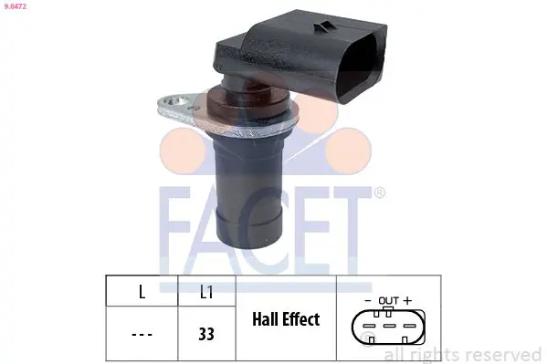 Handler.Part Pulse sensor, flywheel FACET 90472 1