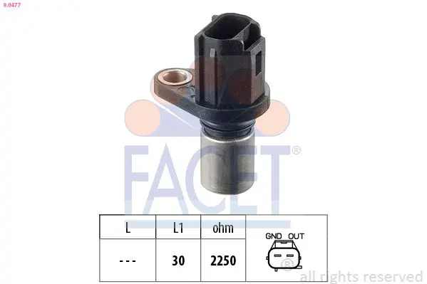 Handler.Part Sensor, camshaft position FACET 90477 1