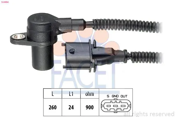 Handler.Part Pulse sensor, flywheel FACET 90494 1