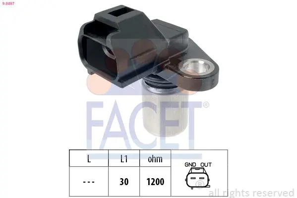 Handler.Part Sensor, camshaft position FACET 90497 1