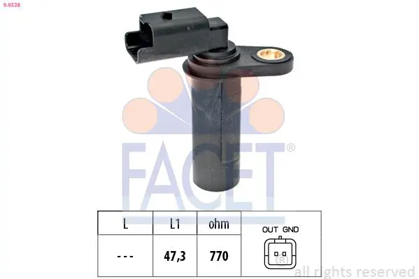 Handler.Part Pulse sensor, flywheel FACET 90538 1